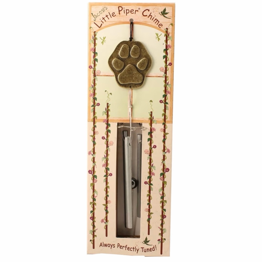 New Jacob’s Little Piper Paw Print Wind Chime